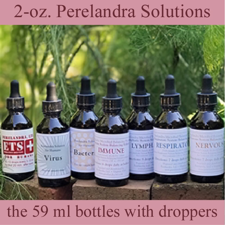 Easy Ordering: 2-oz. Perelandra Solutions in dropper bottles