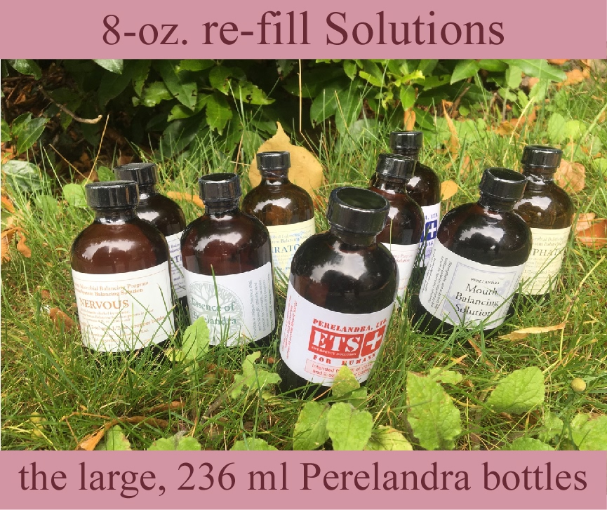 Easy Ordering: 8-oz. Re-fill Perelandra Solutions